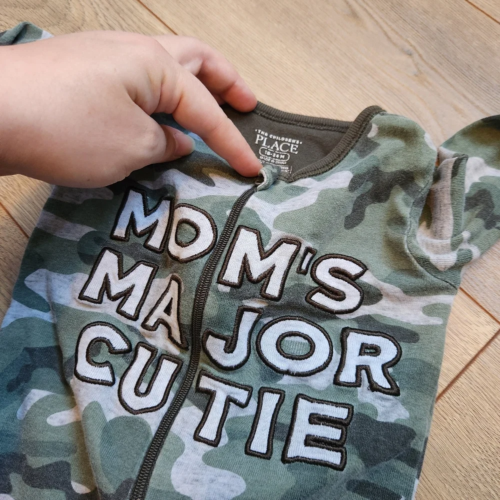18-24 Boys camo Footless Sleeper